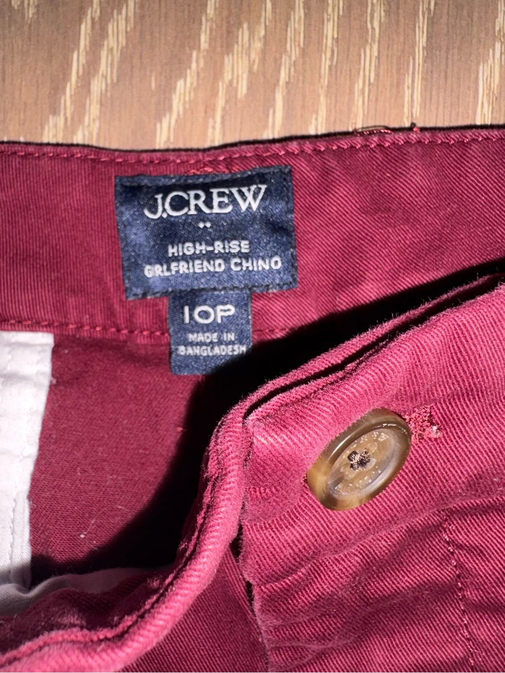 J. Crew Women’s Burgundy Chino Pants - Picture 2 of 7